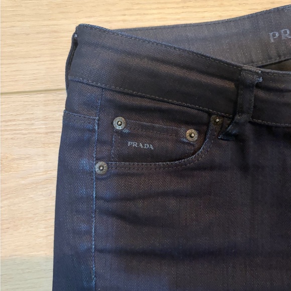 Prada Women's Dark blue Straight Jeans - Picture 3 of 8
